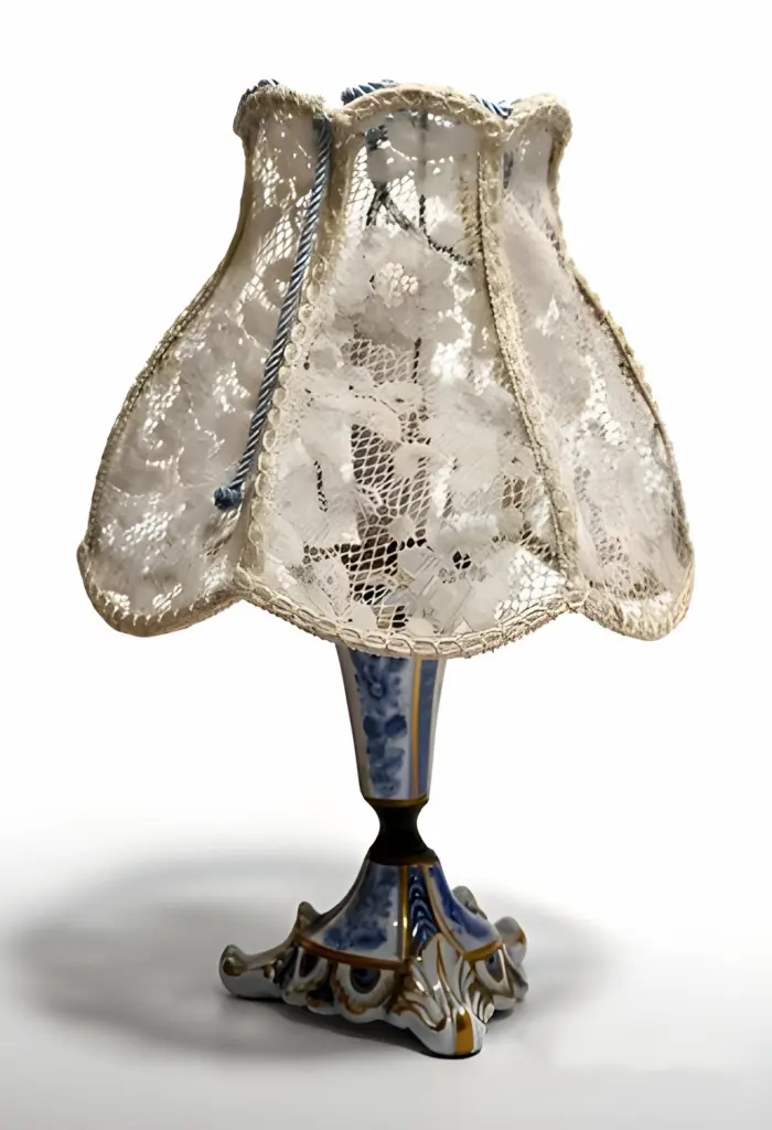 Лампа-Ночник с вышивкой. Capodimonte. Италия — вид 1