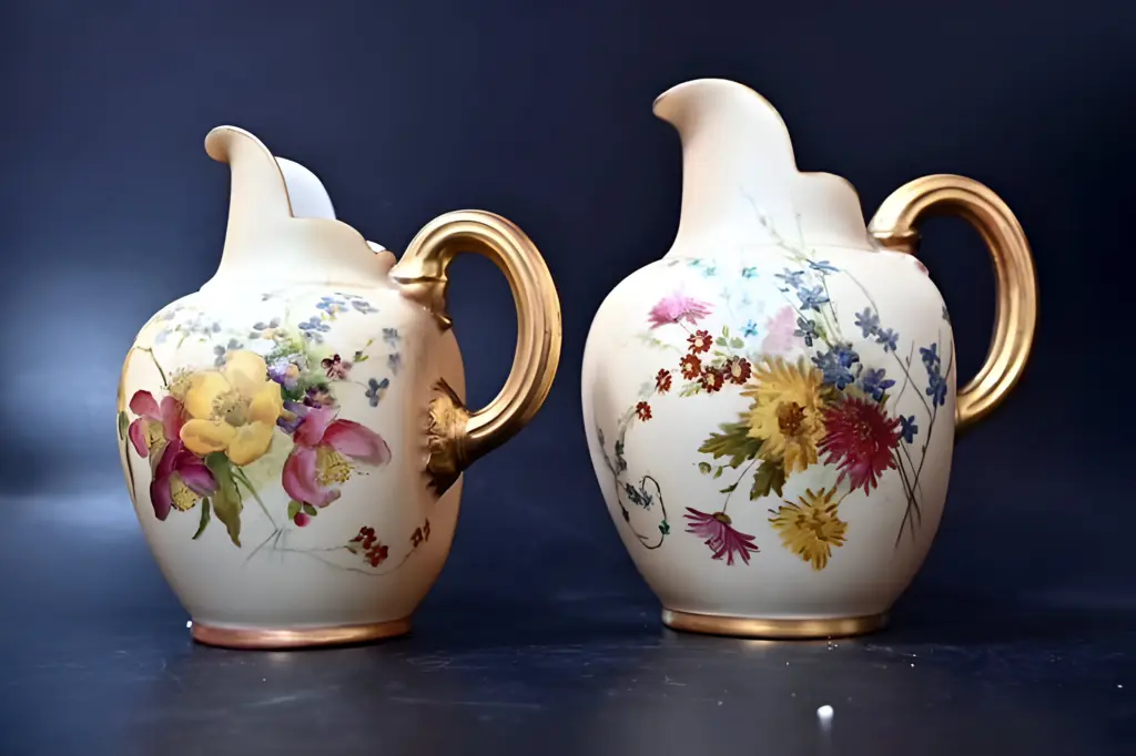 Кувшины Worcester "blush ivory". Англия 19в — вид 1