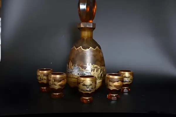 Графин и рюмки Egermann. Золотая серия — вид 1