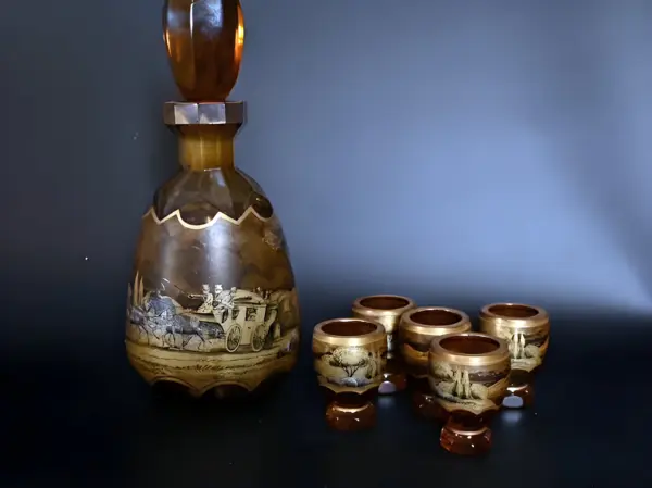 Графин и рюмки Egermann. Золотая серия — вид 2