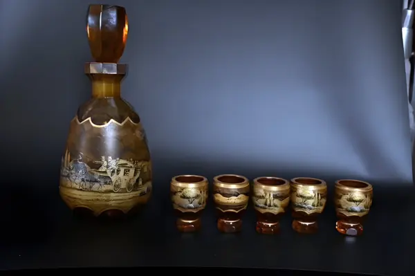 Графин и рюмки Egermann. Золотая серия — вид 4