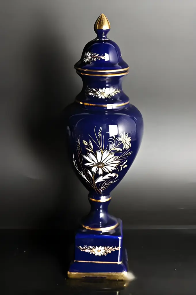 Ваза. Кобальт. Фарфор. Capodimonte. Италия — вид 1