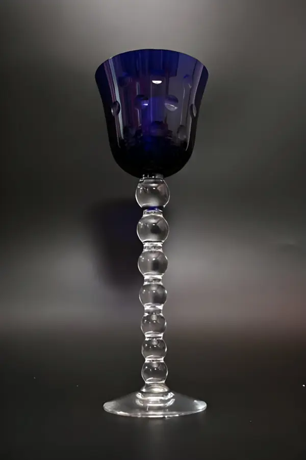 Бокал Saint Louis Bubbles. Кобальтовое стекло — вид 3