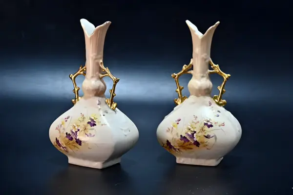 Парные вазы. Royal Worcester. Англия. Сер 19в — вид 1