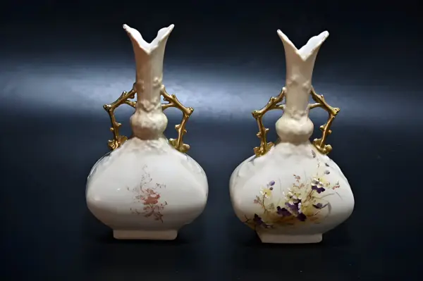 Парные вазы. Royal Worcester. Англия. Сер 19в — вид 5