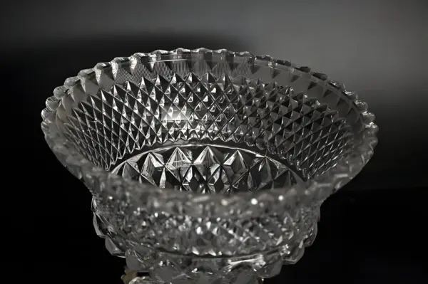 Фруктовница на ножках. Хрусталь. Италия — вид 5