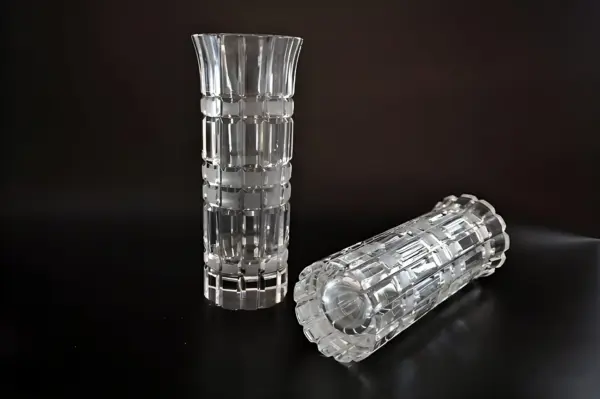 Парные вазы лзхс. Авторское стекло СССР — вид 4