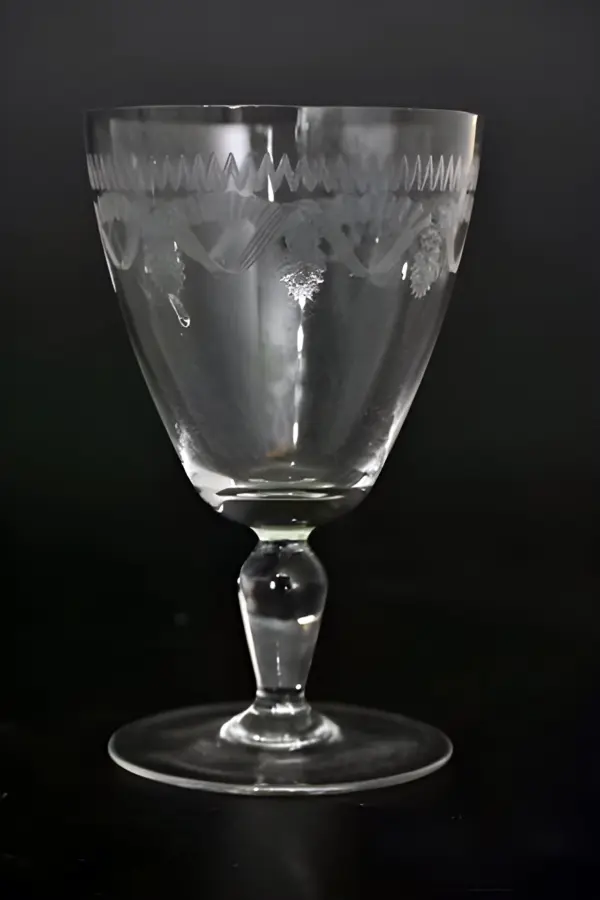 Антикварные бокалы. Гравировка. Baccarat Франция — вид 3