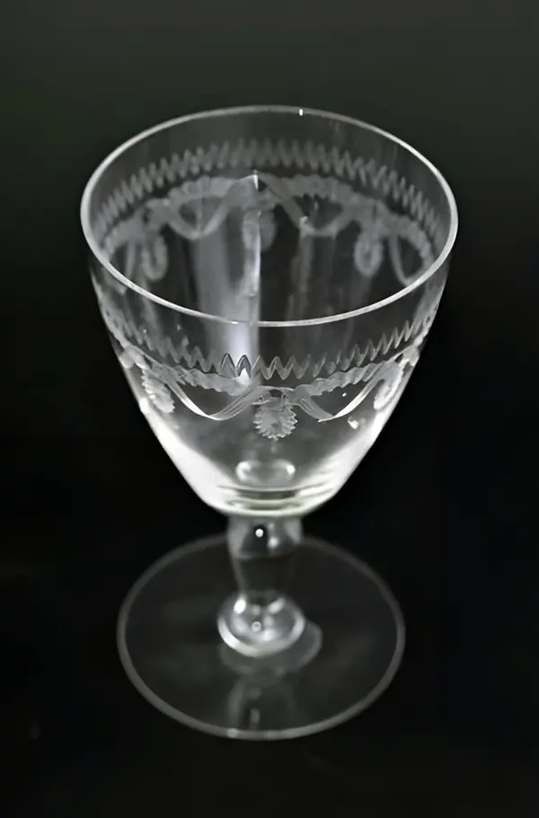 Антикварные бокалы. Гравировка. Baccarat Франция — вид 4