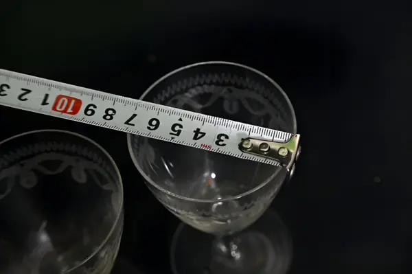 Антикварные бокалы. Гравировка. Baccarat Франция — вид 8