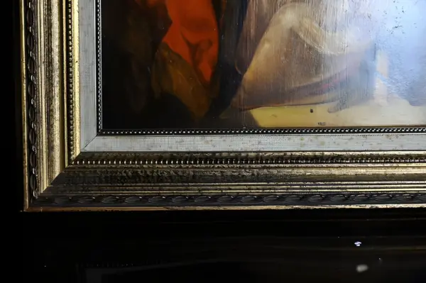 Антикварная Картина. Масло. «Художник» — вид 3