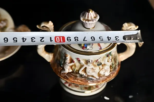 Сет тет-а-тет. Сахарница и 2 пары. Capodimonte — вид 7