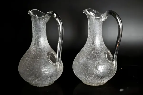 Графины. Стекло кракле с колбой. Италия — вид 9