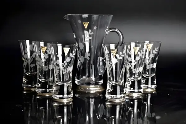 Набор для воды Crystal Lead. Италия. Серебро 800 — вид 1