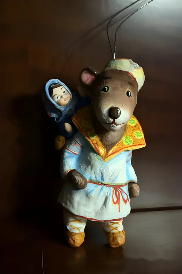 Ватная игрушка на елку. Маша и медведь — вид 4
