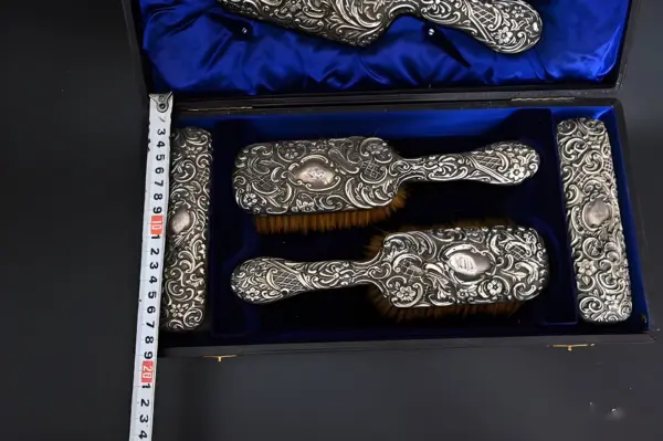 Антикварный дамский набор. Серебро 925. Англия — вид 8