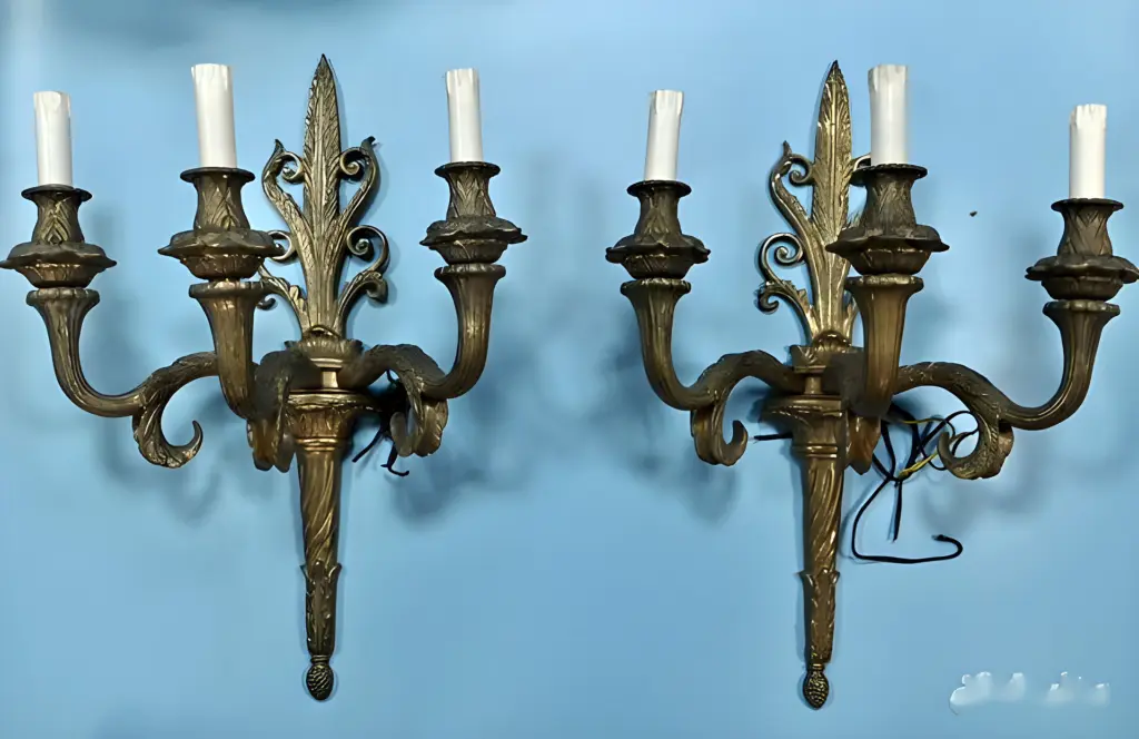 Антикварные Настенные канделябры/бра. Франция — вид 1