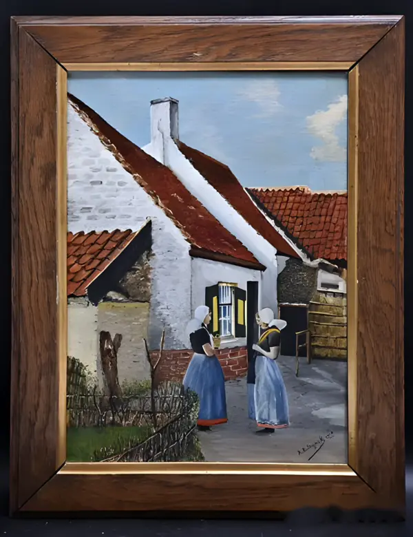 Парные картины. Масло. 1915 г Голландия — вид 2