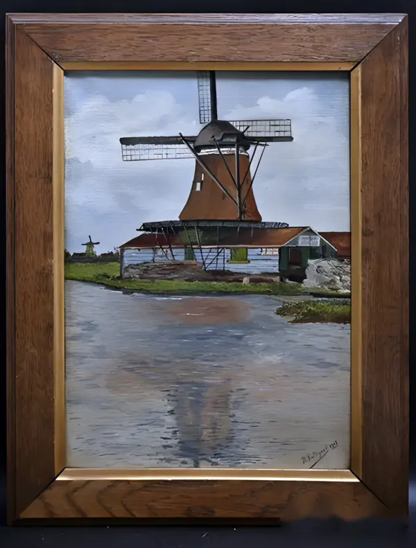 Парные картины. Масло. 1915 г Голландия — вид 3