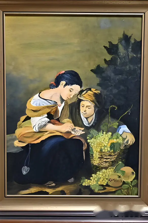 Картина "Сбор винограда". Франция. A'Mortel — вид 2