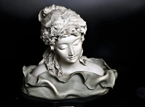 Бюст скульптура. Бисквит. Gianni Visentin — вид 3