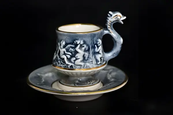 Кофейная пара Capodimonte. Винтаж. Италия 1960 — вид 3