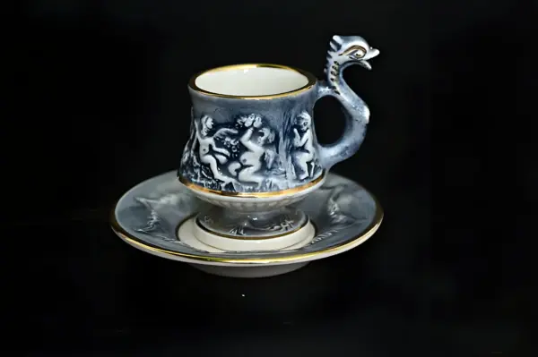 Кофейная пара Capodimonte. Винтаж. Италия 1960 — вид 4