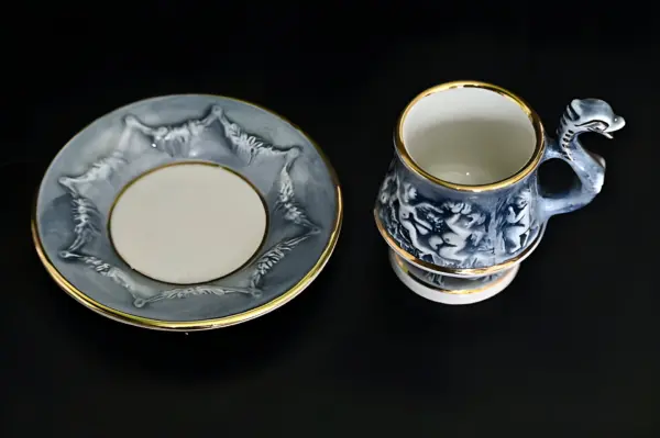 Кофейная пара Capodimonte. Винтаж. Италия 1960 — вид 6