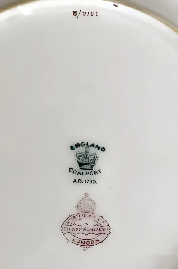 Антикварное Чайное трио Coalport. Англия — вид 7