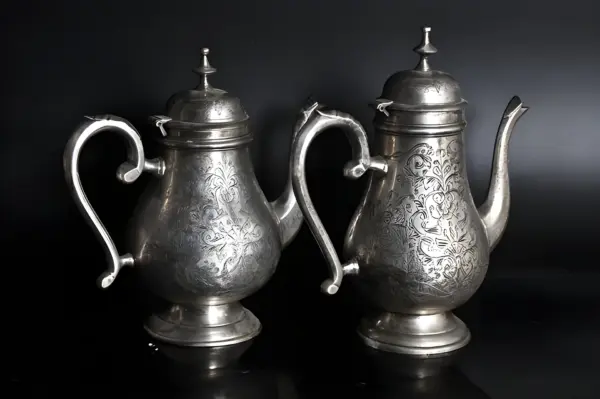 Чайный сервиз 4пр. Серебрение. Винтаж — вид 3