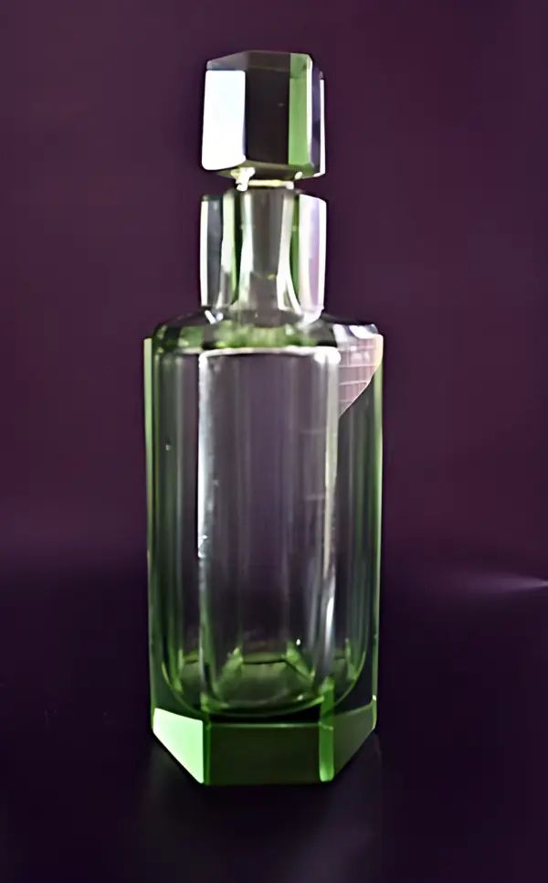 Графин и рюмки. Зеленое стекло. Антик. Moser — вид 7