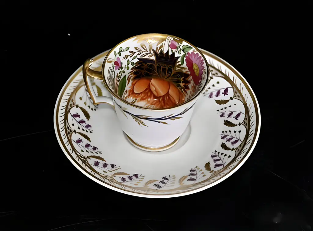 Чайная пара. Редкость Ручная роспись. Spode — вид 1