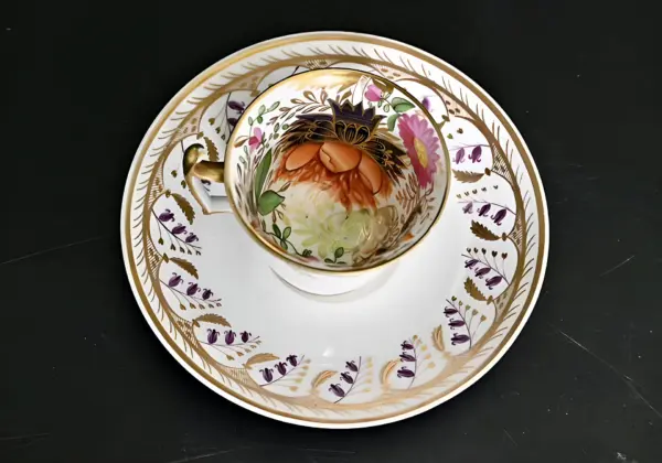 Чайная пара. Редкость Ручная роспись. Spode — вид 3