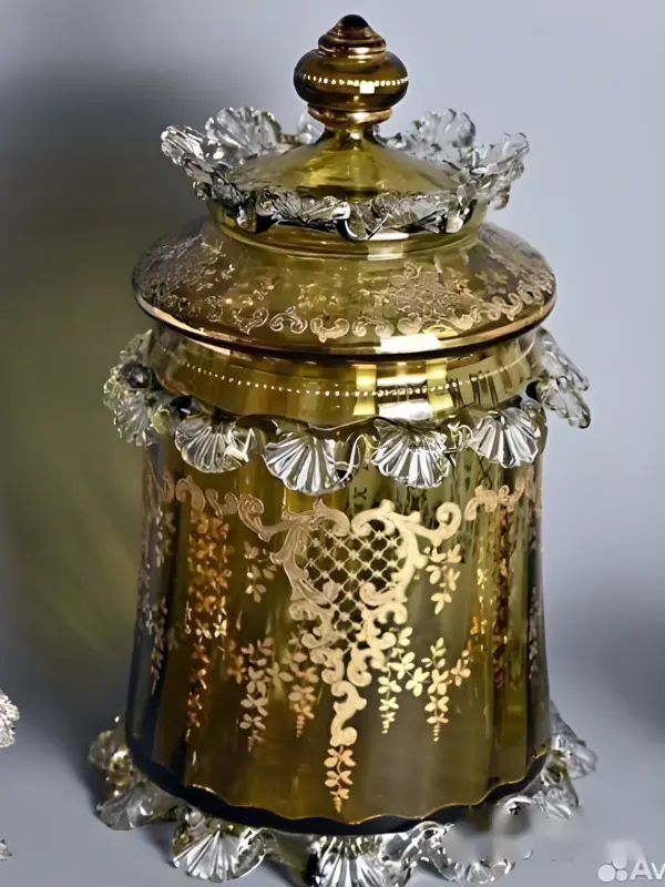 Набор для крюшона. Резеда/золото 24. Moser — вид 5