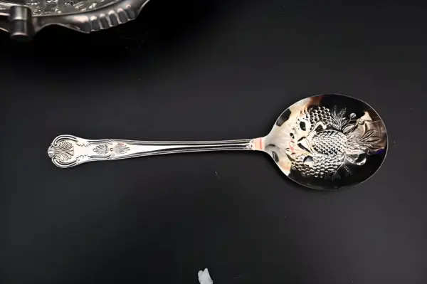 Ваза-корзинка с ручкой. Серебрение. Европа — вид 7