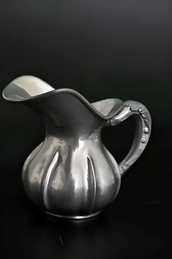 Чайно-кофейный сервиз. Олово. Серебрение. Италия — вид 5